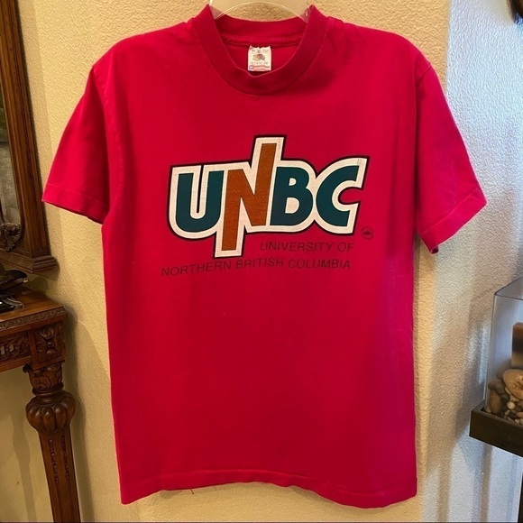 Vintage UNBC Pink T-Shirt Size Medium - Picture 1 of 9